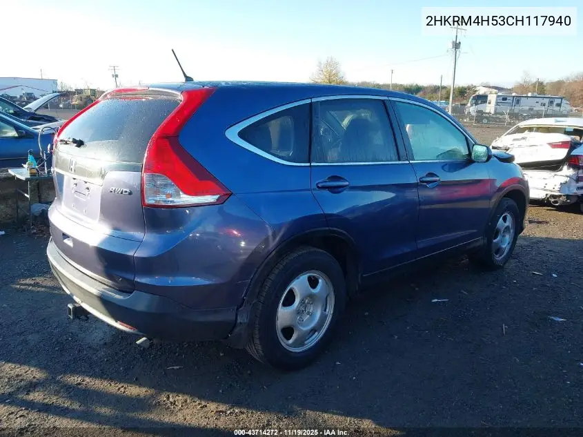 2HKRM4H53CH117940 2012 Honda Cr-V Ex