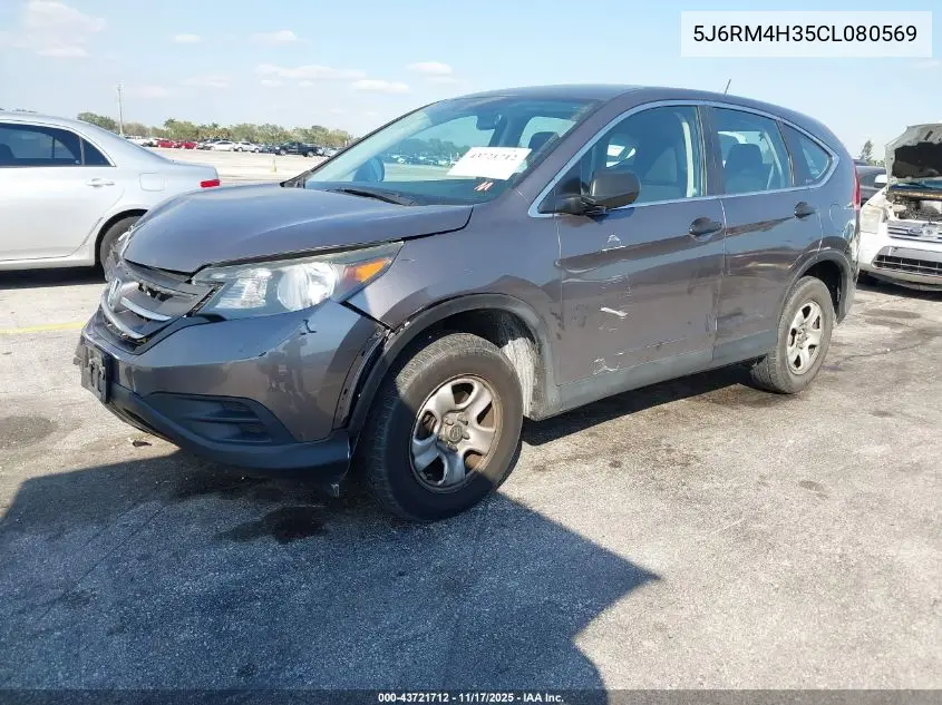 5J6RM4H35CL080569 2012 Honda Cr-V Lx