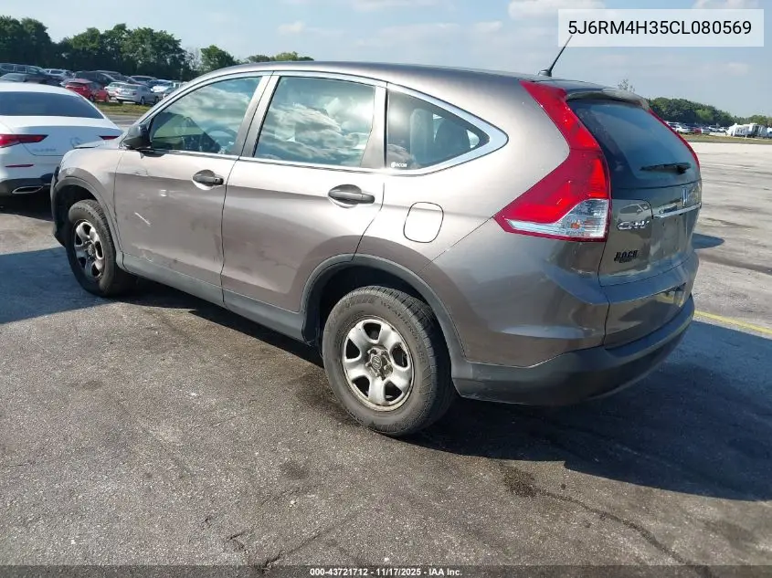 5J6RM4H35CL080569 2012 Honda Cr-V Lx