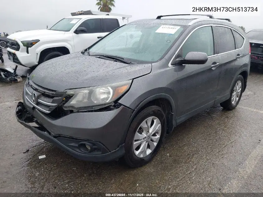 2HKRM3H73CH513734 2012 Honda Cr-V Ex-L