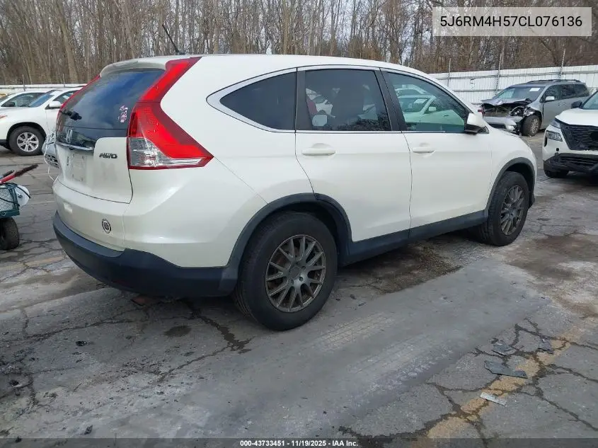 5J6RM4H57CL076136 2012 Honda Cr-V Ex