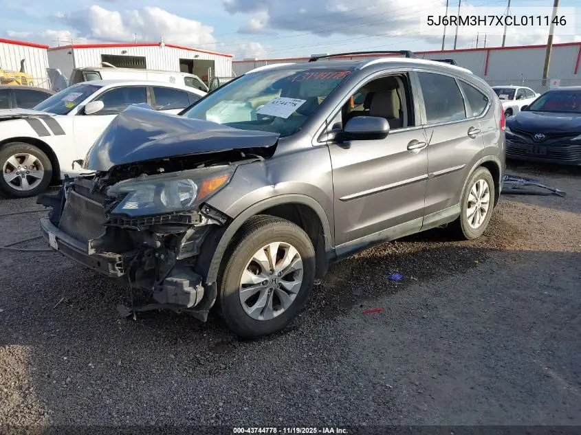 5J6RM3H7XCL011146 2012 Honda Cr-V Ex-L