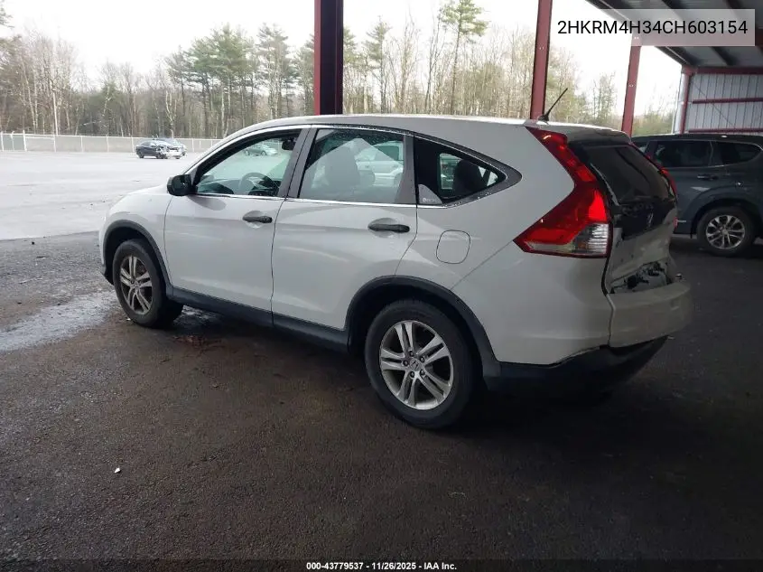 2HKRM4H34CH603154 2012 Honda Cr-V Lx