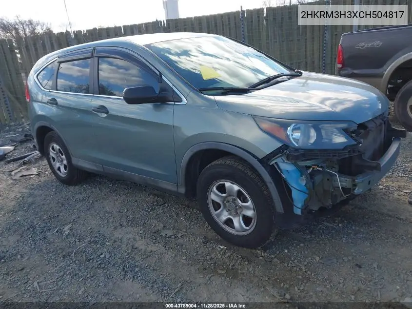 2HKRM3H3XCH504817 2012 Honda Cr-V Lx