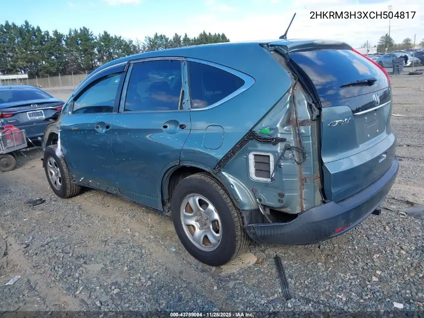 2HKRM3H3XCH504817 2012 Honda Cr-V Lx