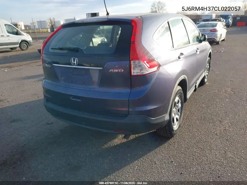 5J6RM4H37CL022057 2012 Honda Cr-V Lx