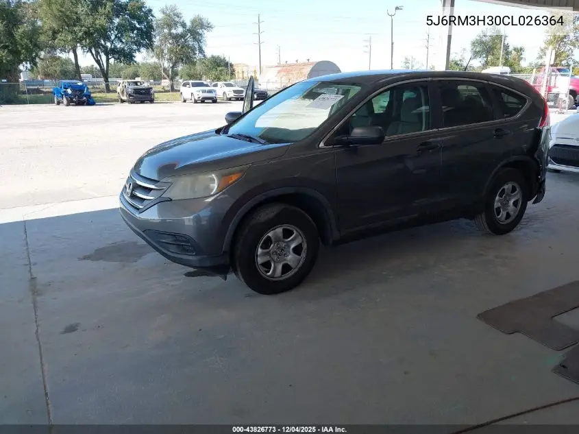 5J6RM3H30CL026364 2012 Honda Cr-V Lx