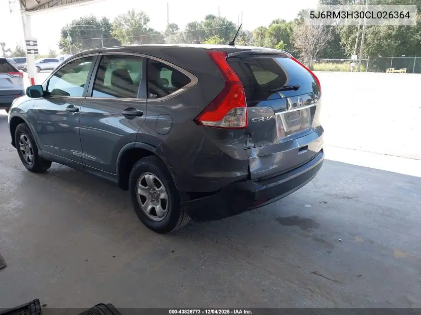 5J6RM3H30CL026364 2012 Honda Cr-V Lx
