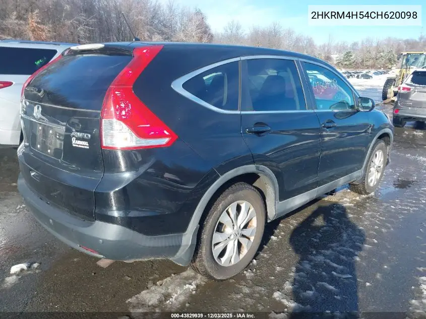 2HKRM4H54CH620098 2012 Honda Cr-V Ex