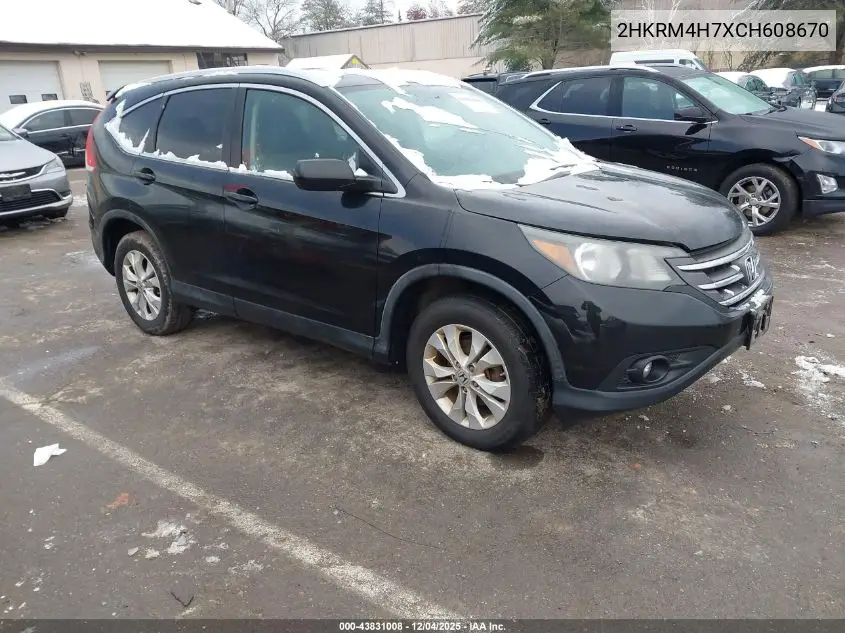 2HKRM4H7XCH608670 2012 Honda Cr-V Ex-L