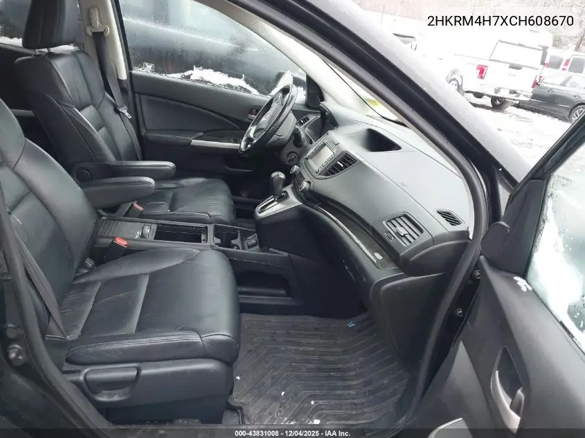 2HKRM4H7XCH608670 2012 Honda Cr-V Ex-L