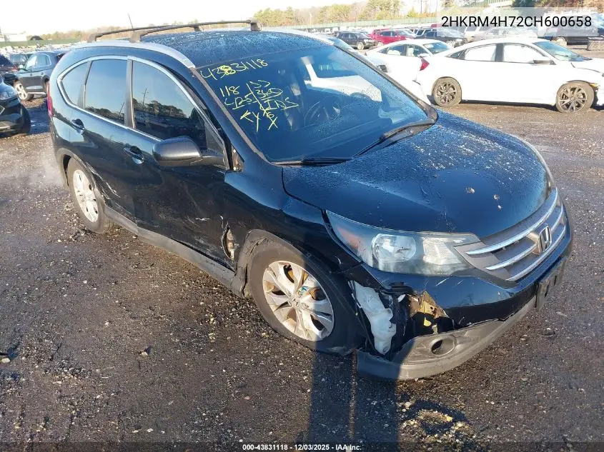 2HKRM4H72CH600658 2012 Honda Cr-V Ex-L