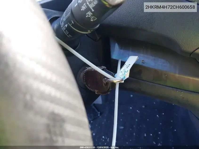 2HKRM4H72CH600658 2012 Honda Cr-V Ex-L