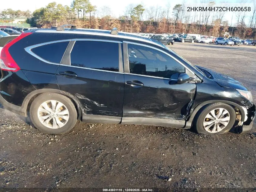 2HKRM4H72CH600658 2012 Honda Cr-V Ex-L