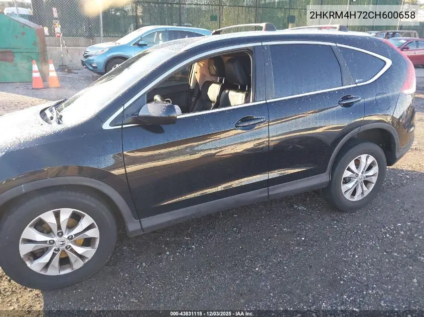 2HKRM4H72CH600658 2012 Honda Cr-V Ex-L