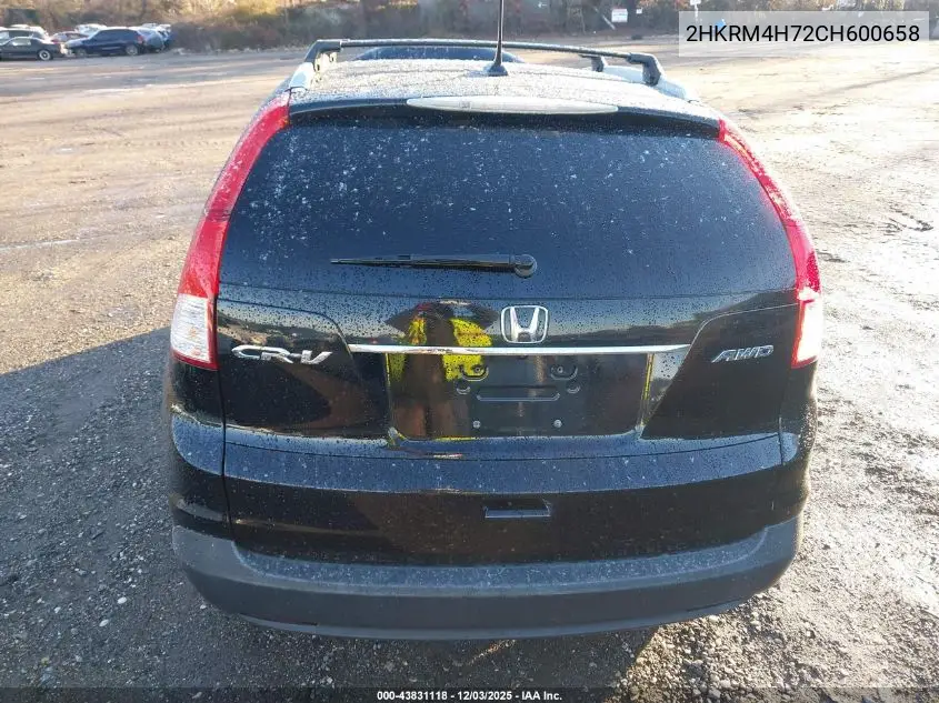 2HKRM4H72CH600658 2012 Honda Cr-V Ex-L