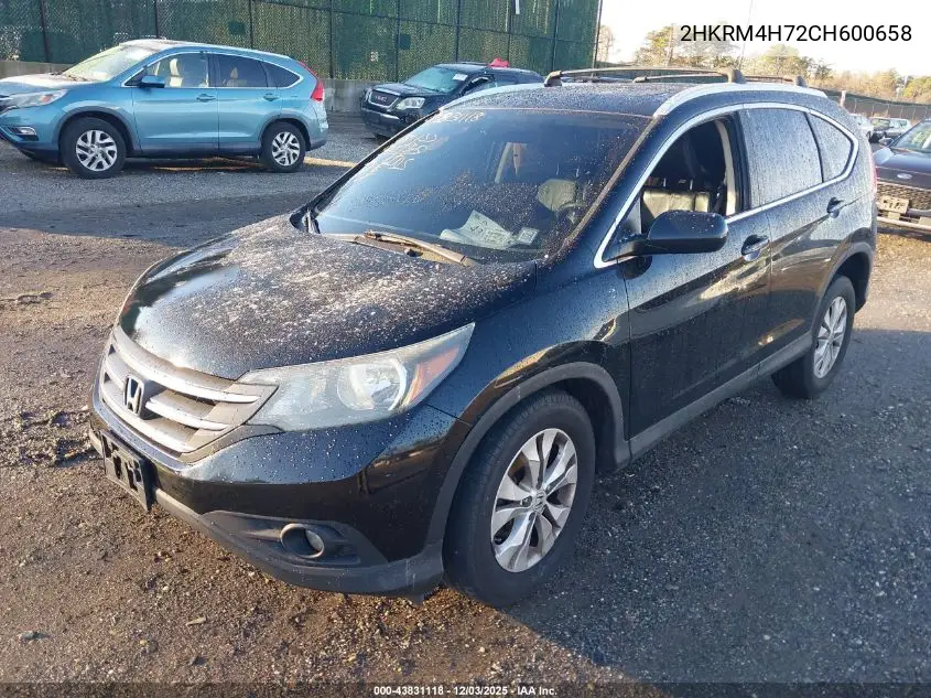 2HKRM4H72CH600658 2012 Honda Cr-V Ex-L