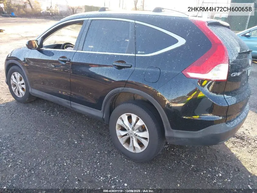 2HKRM4H72CH600658 2012 Honda Cr-V Ex-L