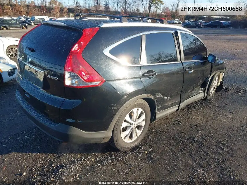 2HKRM4H72CH600658 2012 Honda Cr-V Ex-L