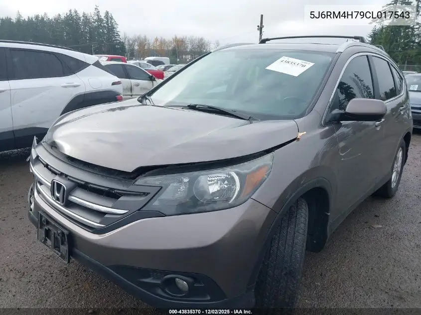 5J6RM4H79CL017543 2012 Honda Cr-V Ex-L