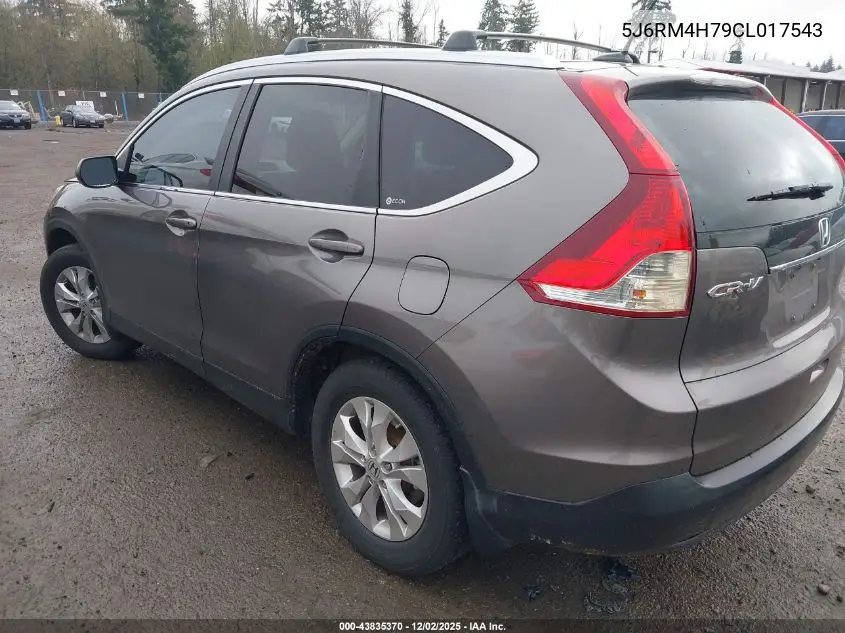 5J6RM4H79CL017543 2012 Honda Cr-V Ex-L