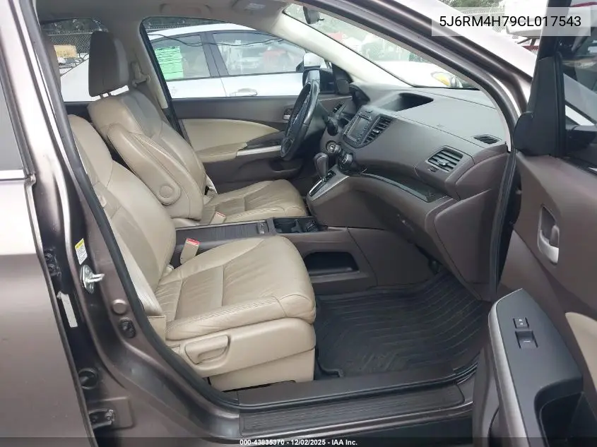 5J6RM4H79CL017543 2012 Honda Cr-V Ex-L