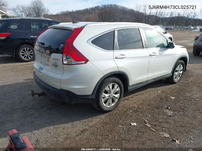 5J6RM4H73CL025721 2012 Honda Cr-V Ex-L