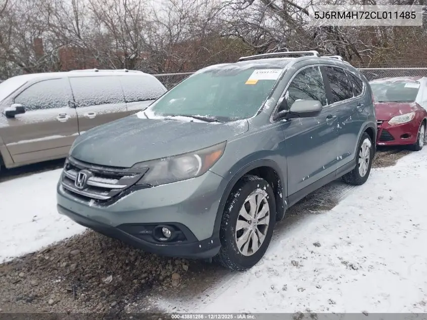 5J6RM4H72CL011485 2012 Honda Cr-V Ex-L