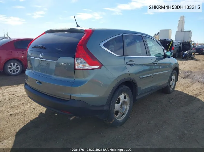 2013 Honda Cr-V VIN: 2HKRM4H53DH103215 Lot: 12081176