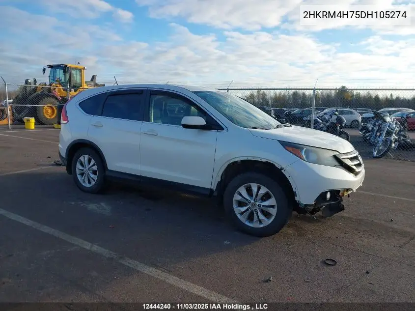 2HKRM4H75DH105274 2013 Honda Cr-V Ex-L