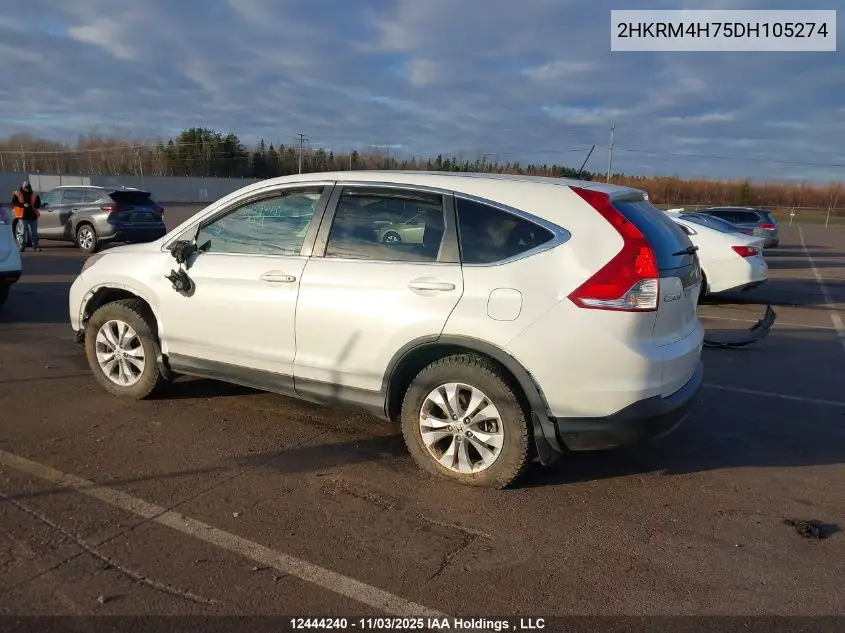 2HKRM4H75DH105274 2013 Honda Cr-V Ex-L
