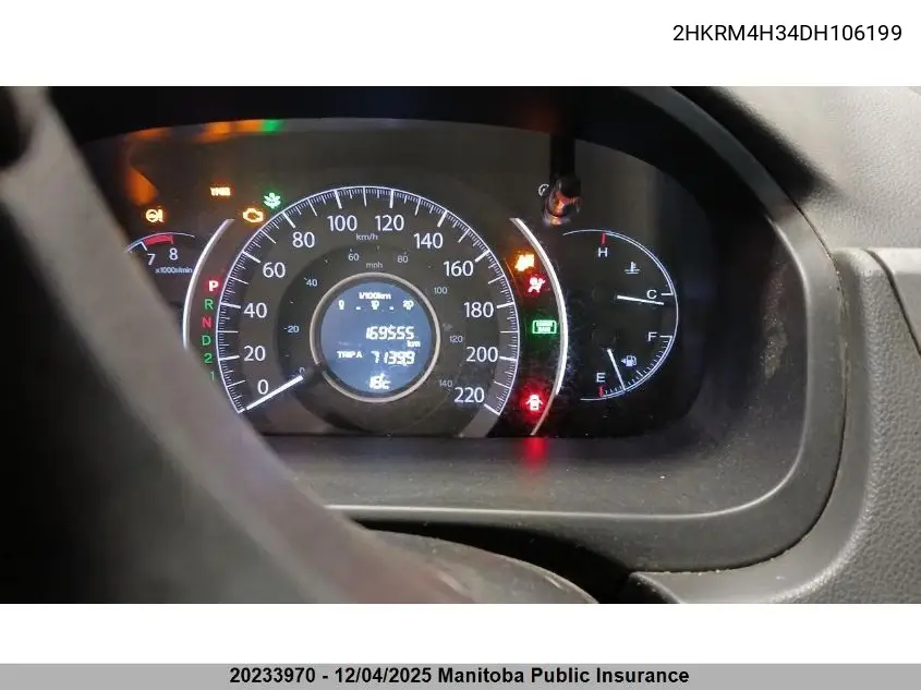 2HKRM4H34DH106199 2013 Honda Cr-V Lx