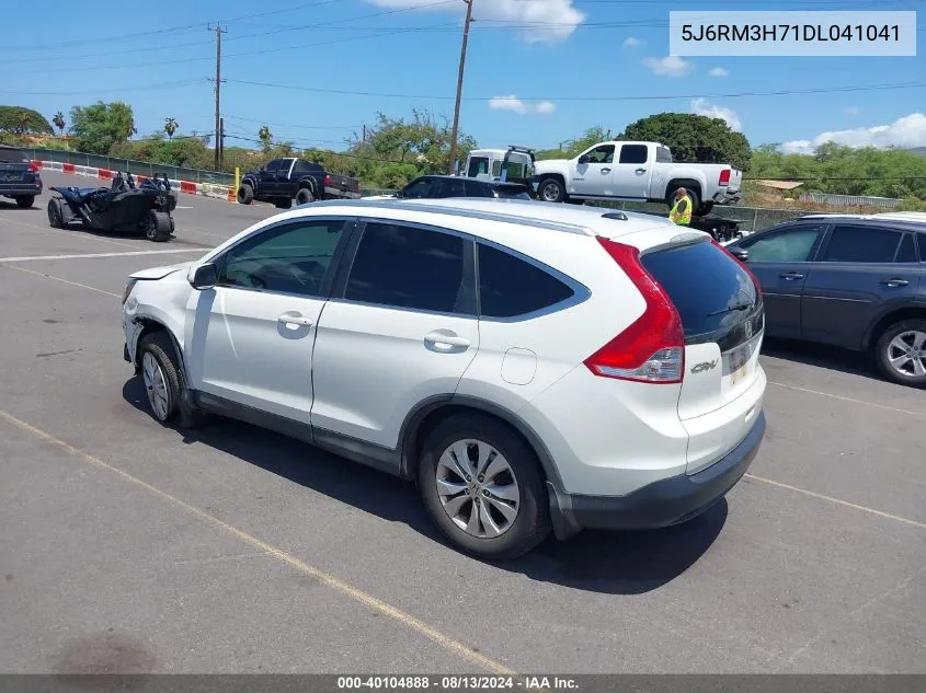 2013 Honda Cr-V Ex-L VIN: 5J6RM3H71DL041041 Lot: 40104888