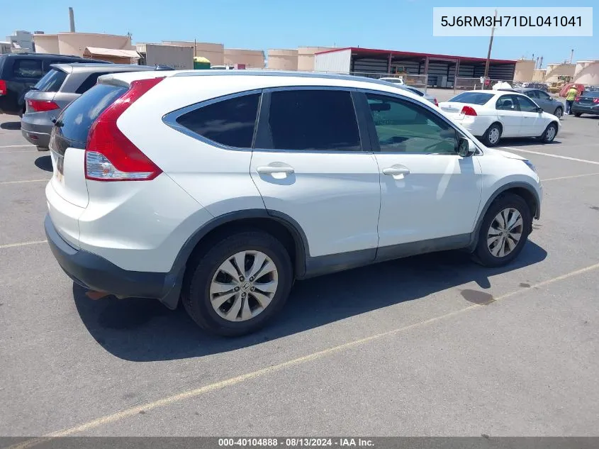 2013 Honda Cr-V Ex-L VIN: 5J6RM3H71DL041041 Lot: 40104888