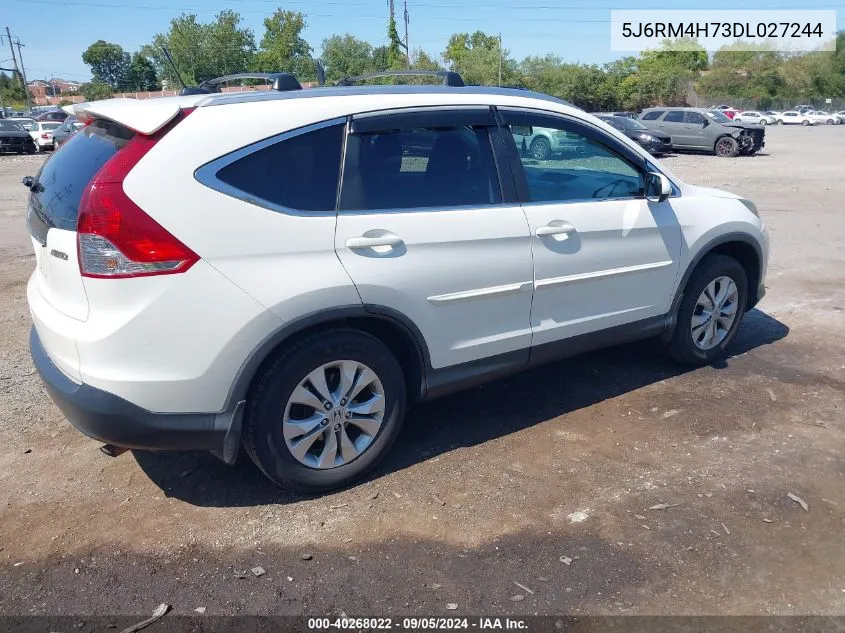 2013 Honda Cr-V Ex-L VIN: 5J6RM4H73DL027244 Lot: 40268022