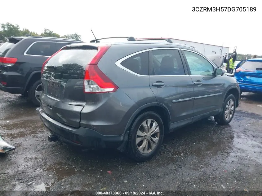 2013 Honda Cr-V Ex VIN: 3CZRM3H57DG705189 Lot: 40373365