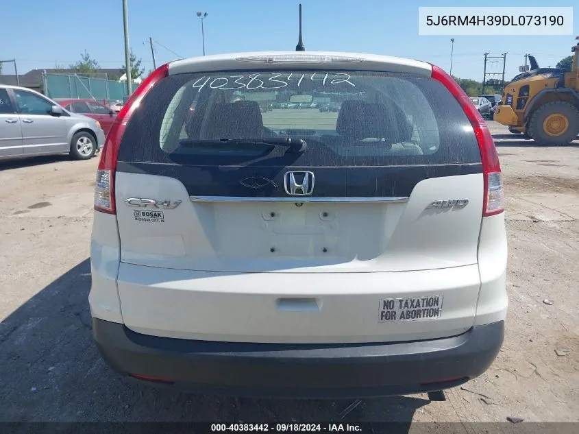 2013 Honda Cr-V Lx VIN: 5J6RM4H39DL073190 Lot: 40383442