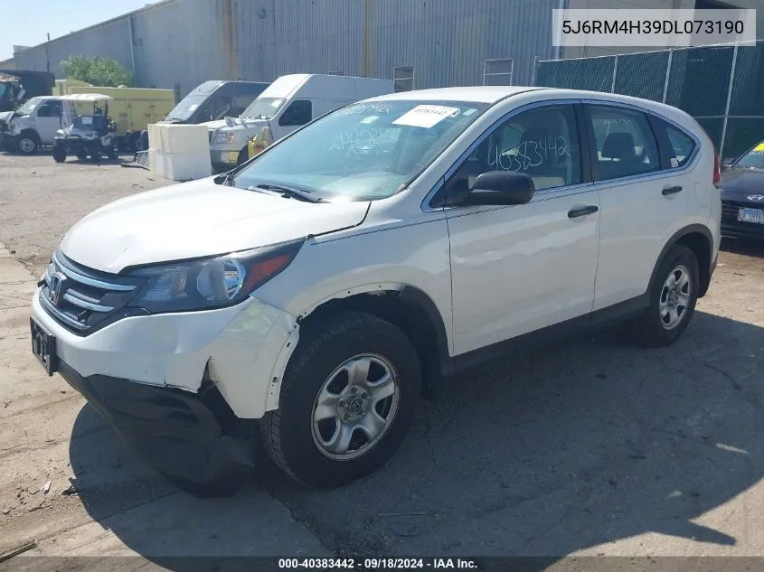 2013 Honda Cr-V Lx VIN: 5J6RM4H39DL073190 Lot: 40383442