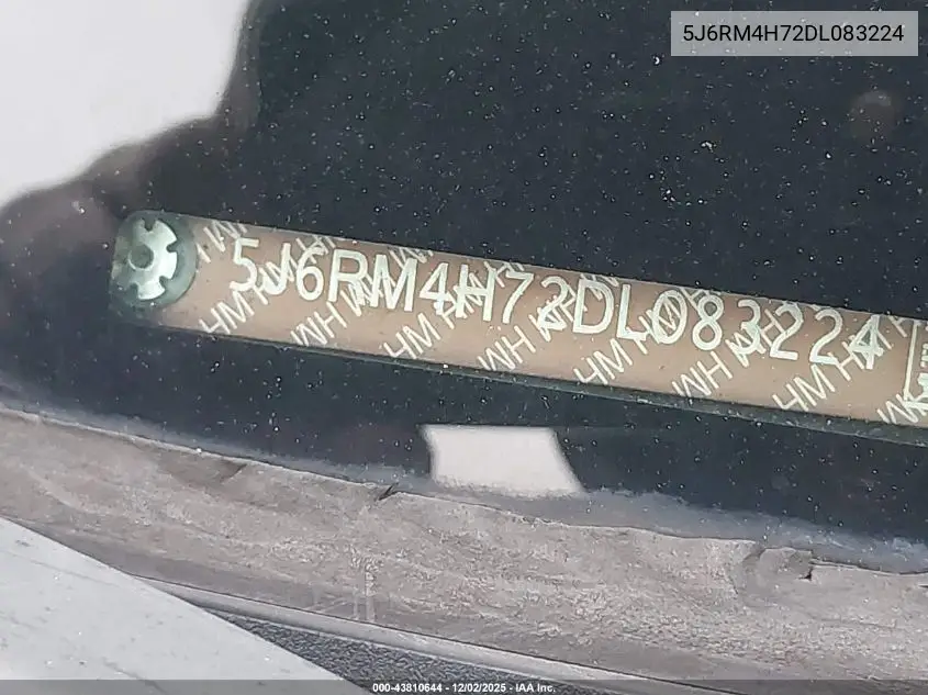 5J6RM4H72DL083224 2013 Honda Cr-V Ex-L