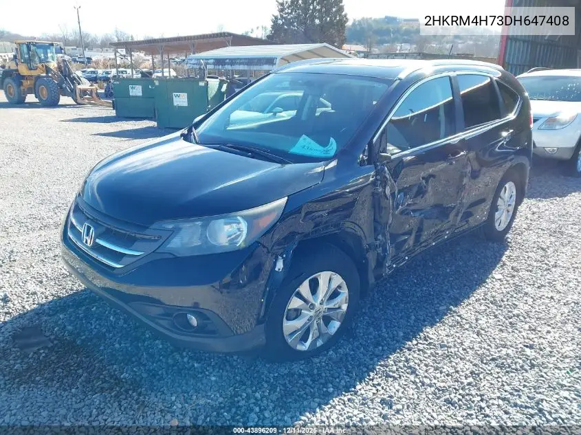 2HKRM4H73DH647408 2013 Honda Cr-V Ex-L