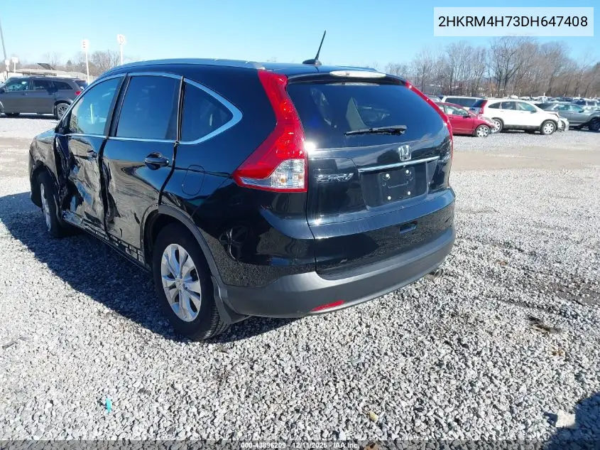 2HKRM4H73DH647408 2013 Honda Cr-V Ex-L