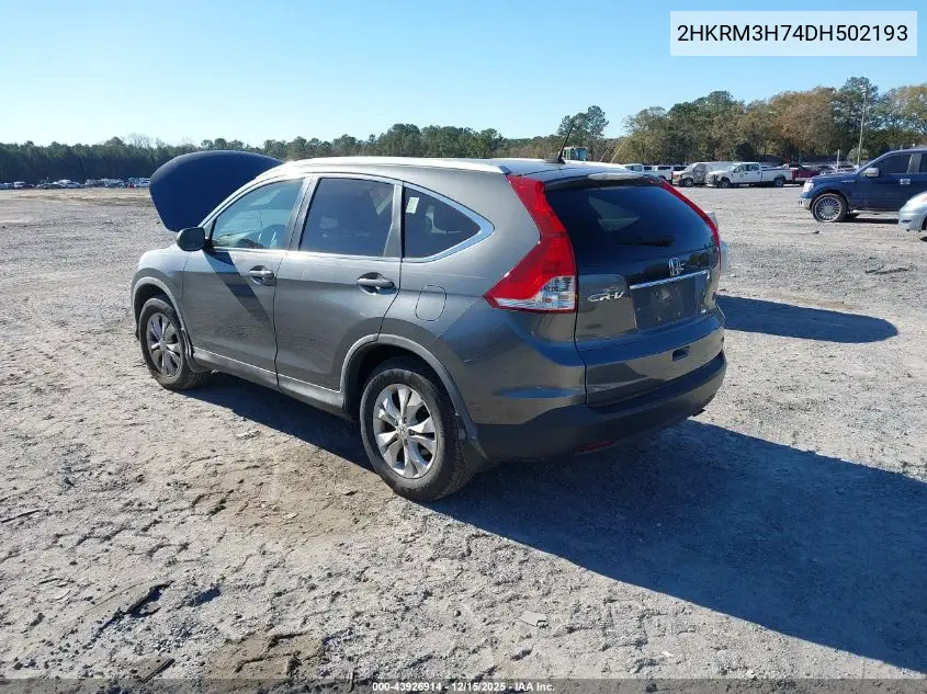2HKRM3H74DH502193 2013 Honda Cr-V Ex-L