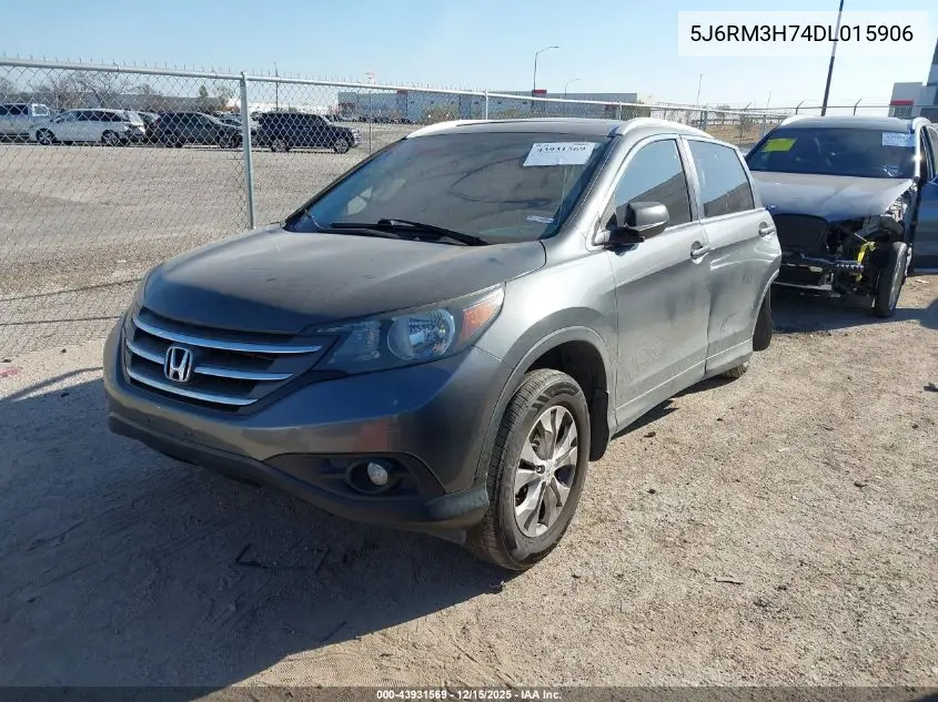 5J6RM3H74DL015906 2013 Honda Cr-V Ex-L