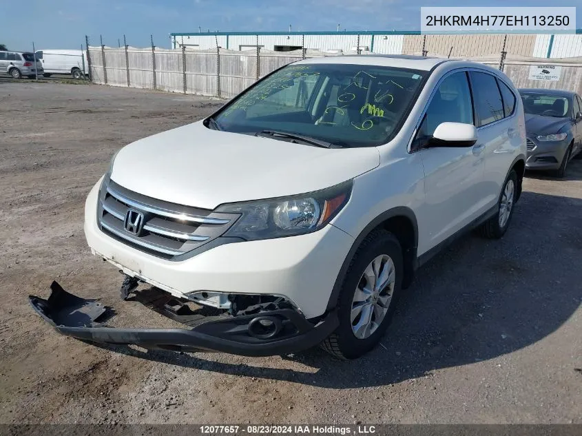 2014 Honda Cr-V Exl VIN: 2HKRM4H77EH113250 Lot: 12077657