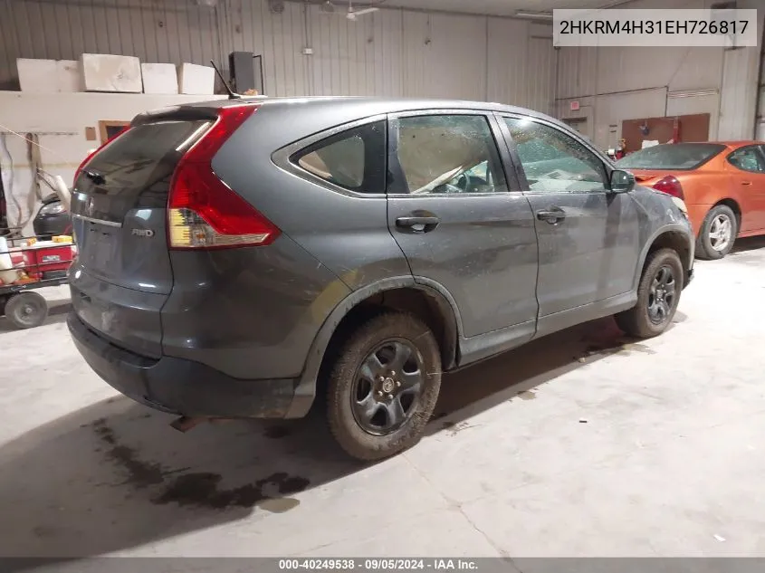 2014 Honda Cr-V Lx VIN: 2HKRM4H31EH726817 Lot: 40249538