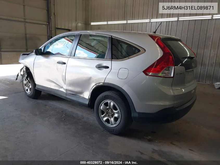 2014 Honda Cr-V Lx VIN: 5J6RM4H31EL089871 Lot: 40329072