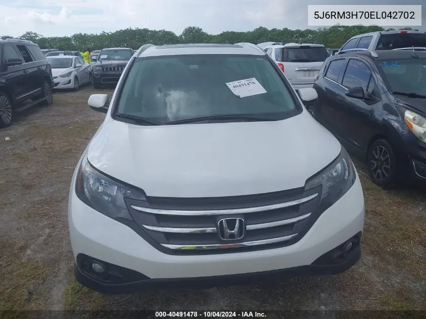 5J6RM3H70EL042702 2014 Honda Cr-V Ex-L