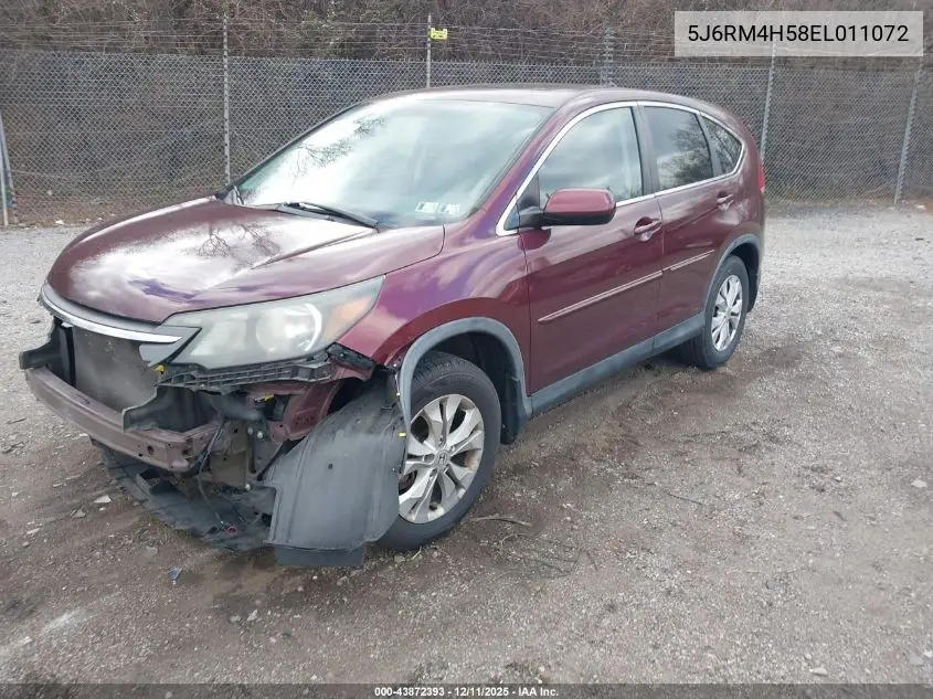 5J6RM4H58EL011072 2014 Honda Cr-V Ex