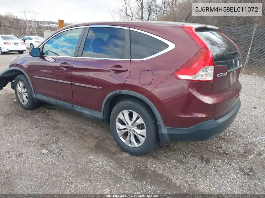 5J6RM4H58EL011072 2014 Honda Cr-V Ex