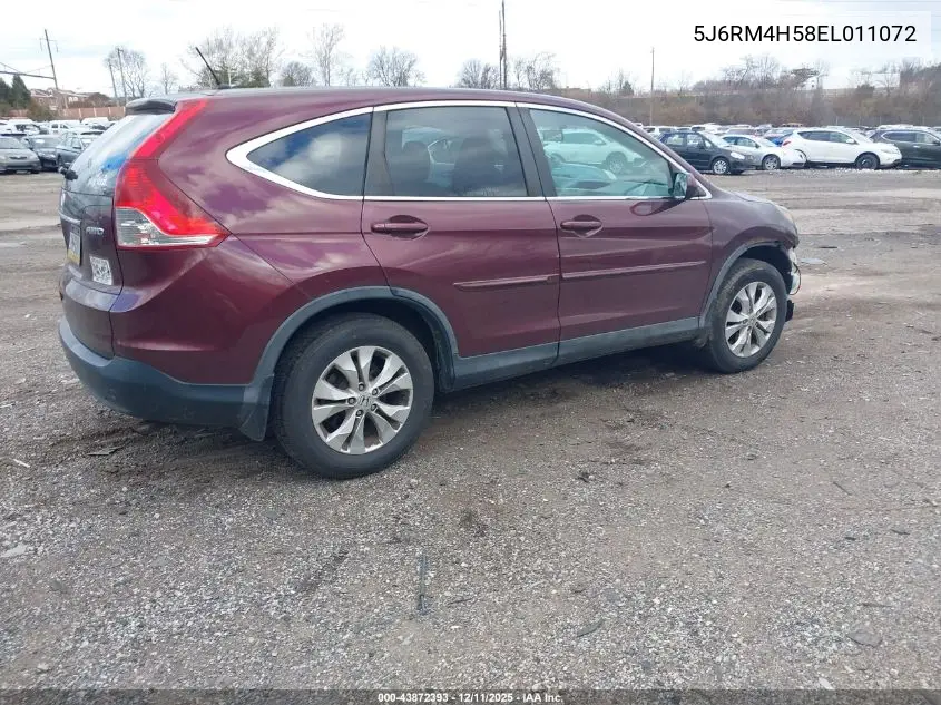 5J6RM4H58EL011072 2014 Honda Cr-V Ex